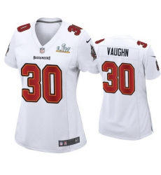 Women Ke'Shawn Vaughn Buccaneers White Super Bowl Lv Game Fashion Jersey