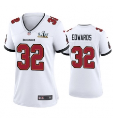 Women Mike Edwards Buccaneers White Super Bowl Lv Game Jersey