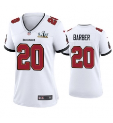 Women Ronde Barber Buccaneers White Super Bowl Lv Game Jersey