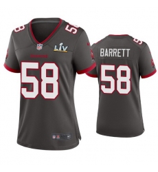 Women Shaquil Barrett Buccaneers Pewter Super Bowl Lv Game Jersey