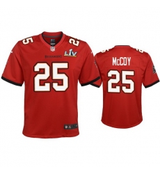 Youth Lesean Mccoy Buccaneers Red Super Bowl Lv Game Jersey
