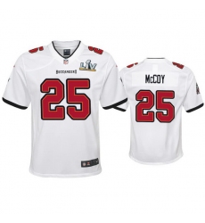 Youth Lesean Mccoy Buccaneers White Super Bowl Lv Game Jersey