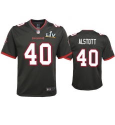 Youth Mike Alstott Buccaneers Pewter Super Bowl Lv Game Jersey