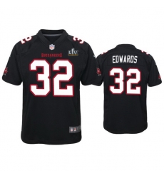 Youth Mike Edwards Buccaneers Black Super Bowl Lv Game Fashion Jersey