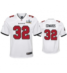 Youth Mike Edwards Buccaneers White Super Bowl Lv Game Jersey