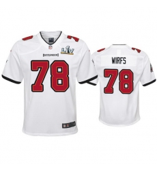 Youth Tristan Wirfs Buccaneers White Super Bowl Lv Game Jersey