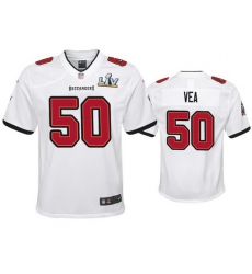 Youth Vita Vea Buccaneers White Super Bowl Lv Game Jersey