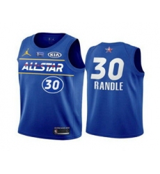 Men 2021 All Star 30 Julius Randle Blue Eastern Conference Stitched NBA Jersey