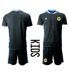 Kids Argentina Short Soccer Jerseys 001