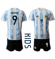 Kids Argentina Short Soccer Jerseys 026