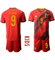 Kids Belgium Short Soccer Jerseys 035