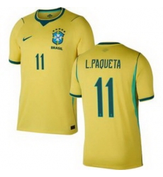 Youth 11 Brazil National Team Lucas Paqueta 2026 Home Jersey 1 Youth 11 Brazil National Team Lucas Paqueta 2026 Home Jersey 1