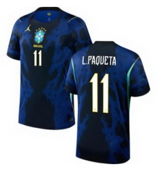 Youth 11 Brazil National Team Lucas Paqueta 2026 Home Jersey 2 Youth 11 Brazil National Team Lucas Paqueta 2026 Home Jersey 2