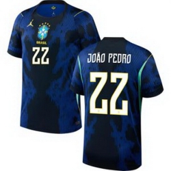 Youth 22 Brazil National Team Joao Pedro 2026 Home Jersey 2