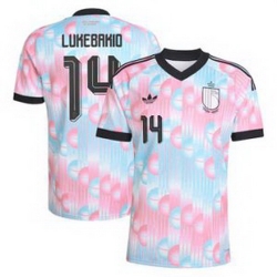 Men 14Dodi Lukebakio Belgium Jersey   2