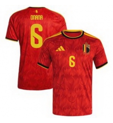 Men 6Amadou Onana Belgium Jersey 3 Men 6Amadou Onana Belgium Jersey 3