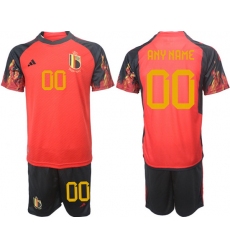 Men FIFA 2022 Belgium Soccer Customized Jersey 001