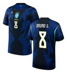 Men 8 Brazil National Team Bruno Guimaraes 2026 Home Jersey 1