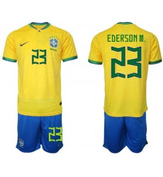 Men FIFA 2022 Brazil Soccer Jersey 013