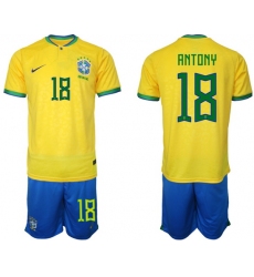 Men FIFA 2022 Brazil Soccer Jersey 017