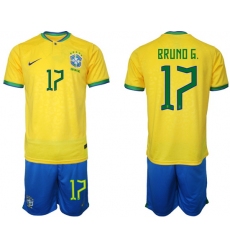 Men FIFA 2022 Brazil Soccer Jersey 018