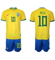 Men FIFA 2022 Brazil Soccer Jersey 025
