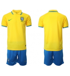 Men FIFA 2022 Brazil Soccer Jersey 068