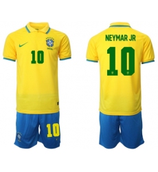 Men FIFA 2022 Brazil Soccer Neymar JR Jersey 066