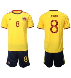 Colombia 2022 World Cup Soccer Jersey #8 LERMA