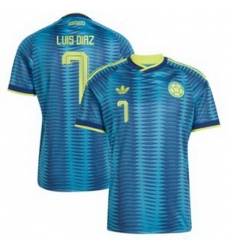 Men Colombia Luis Diaz 2026 Away Replica Turquoise Jersey 1 Men Colombia Luis Diaz 2026 Away Replica Turquoise Jersey 1
