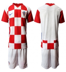 Mens Croatia Short Soccer Jerseys 024