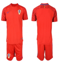 Mens Croatia Short Soccer Jerseys 030