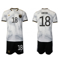GERMANY 2022 World Cup Soccer Jersey #18 GORETZKA