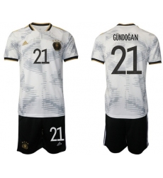 GERMANY 2022 World Cup Soccer Jersey #21 GUNDOGAN