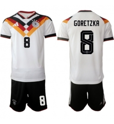 Germany 2026 FIFA World Cup Soccer Jersey White #8 GORETZKA