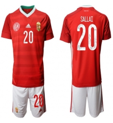 Mens Hungary Short Soccer Jerseys 002