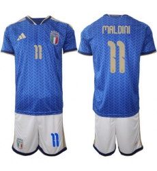 Italy Home Blue Soccer Jersey 0014