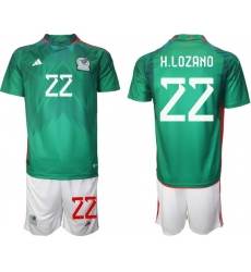 Men FIFA 2022 Mexico Soccer Jersey 004