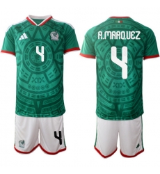Mexicoa 2026 FIFA World Cup Soccer Jersey Green #4 R.MARQUEZ