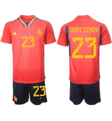 Men FIFA 2022 Spain Soccer Jersey 002