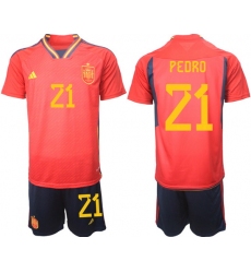 Men FIFA 2022 Spain Soccer Jersey 003