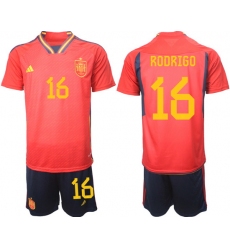 Men FIFA 2022 Spain Soccer Jersey 007