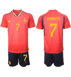 Men FIFA 2022 Spain Soccer Jersey 014