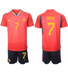 Men FIFA 2022 Spain Soccer Jersey 015