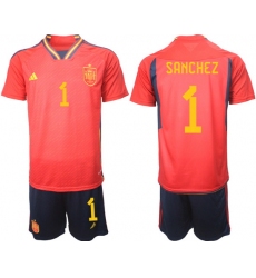 Men FIFA 2022 Spain Soccer Jersey 023