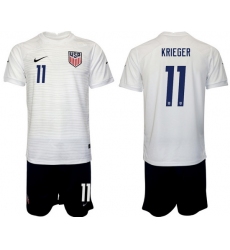 United States 2022 World Cup Soccer Jersey #11 KRIEGER