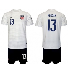 United States 2022 World Cup Soccer Jersey #13 MORGAN