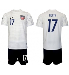 United States 2022 World Cup Soccer Jersey #17 HEATH