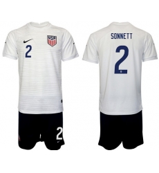 United States 2022 World Cup Soccer Jersey #2 SONNETT