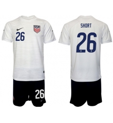 United States 2022 World Cup Soccer Jersey #26 SHORT